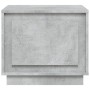 Mesa de centro madera contrachapada gris hormigón 51x50x44 cm