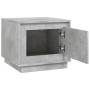 Mesa de centro madera contrachapada gris hormigón 51x50x44 cm
