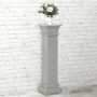 Classic gray square pillar plant support 17x17x66 cm MDF by vidaXL, Pot stands - Ref: Foro24-323969, Price: 59,65 €, Discount: %