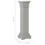 Classic gray square pillar plant support 17x17x66 cm MDF by vidaXL, Pot stands - Ref: Foro24-323969, Price: 59,65 €, Discount: %
