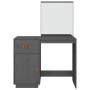 Mesa tocador de madera maciza de pino gris 95x50x134 cm