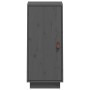 Aparador de madera maciza de pino gris 34x40x75 cm