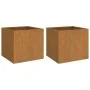 Planters 2 units Corten steel 49x47x46 cm by vidaXL, Pots and planters - Ref: Foro24-821552, Price: 99,47 €, Discount: %