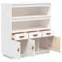 Aparador alto madera maciza de pino blanco 100x40x108,5 cm