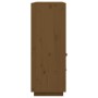 Aparador alto madera maciza de pino marrón miel 100x40x108,5 cm