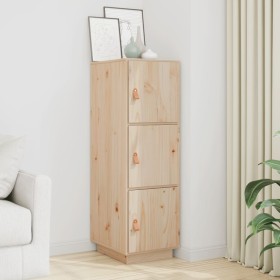 Aparador alto madera maciza de pino 34x40x108,5 cm Aparador alto madera maciza de pino 34x40x108,5 cm