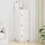 Aparador alto madera maciza de pino blanco 34x40x108,5 cm