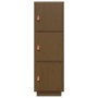 Aparador alto madera maciza de pino marrón miel 34x40x108,5 cm