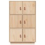 Aparador de madera maciza de pino 67x40x108,5 cm