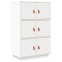 Aparador de madera maciza de pino blanco 67x40x108,5 cm