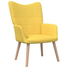Sillón de relax de tela amarillo mostaza de vidaXL, Sillones - Ref: Foro24-327926, Precio: 112,26 €, Descuento: %