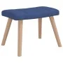 Rocking chair with blue fabric footrest by vidaXL, Rocking chairs - Ref: Foro24-328022, Price: 161,44 €, Discount: %