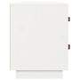 Banco zapatero madera maciza de pino blanco 100x34x45 cm
