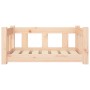Cama para perros madera maciza de pino 65,5x50,5x28 cm