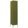 Olive green steel locker cabinet 35x46x180 cm by vidaXL, Lockers and storage cabinets - Ref: Foro24-336252, Price: 207,50 €, ...