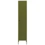 Schließfachschrank aus olivgrünem Stahl, 35 x 46 x 180 cm von vidaXL, Schließfächer und Lagerschränke - Ref: Foro24-336252, P...