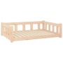 Cama para perros madera maciza de pino 105,5x75,5x28 cm