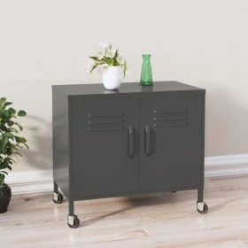 Anthracite gray steel storage cabinet 60x35x56 cm by vidaXL, Lockers and storage cabinets - Ref: Foro24-336267, Price: 141,72...