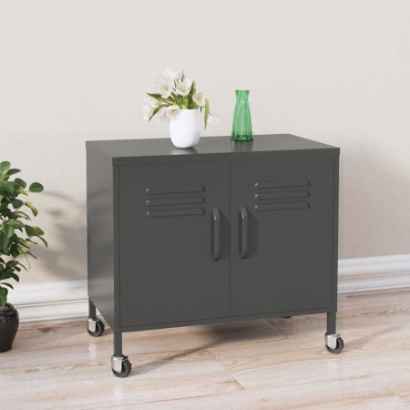 Anthrazitgrauer Stahlschrank 60x35x56 cm von vidaXL, Schließfächer und Lagerschränke - Ref: Foro24-336267, Preis: 144,96 €, R...