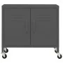 Anthracite gray steel storage cabinet 60x35x56 cm by vidaXL, Lockers and storage cabinets - Ref: Foro24-336267, Price: 141,72...