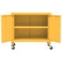 Armario de almacenamiento acero amarillo mostaza 60x35x56 cm de vidaXL, Taquillas y armarios de almacenamiento - Ref: Foro24-...