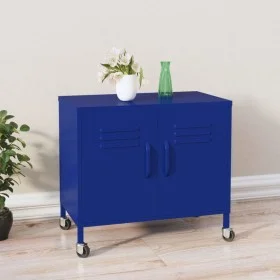 Navy blue steel storage cabinet 60x35x56 cm by vidaXL, Lockers and storage cabinets - Ref: Foro24-336262, Price: 103,09 €, Di...