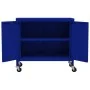 Marineblauer Aufbewahrungsschrank aus Stahl, 60 x 35 x 56 cm von vidaXL, Schließfächer und Lagerschränke - Ref: Foro24-336262...