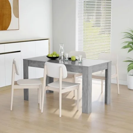 Concrete gray plywood dining table 140x74.5x76 cm by vidaXL, Kitchen and dining tables - Ref: Foro24-804206, Price: 87,89 €, ...