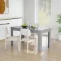 Concrete gray plywood dining table 140x74.5x76 cm by vidaXL, Kitchen and dining tables - Ref: Foro24-804206, Price: 87,89 €, ...