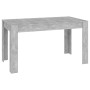 Esstisch aus betongrauem Sperrholz, 140 x 74,5 x 76 cm von vidaXL, Küchen- und Esstische - Ref: Foro24-804206, Preis: 93,99 €...