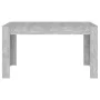 Concrete gray plywood dining table 140x74.5x76 cm by vidaXL, Kitchen and dining tables - Ref: Foro24-804206, Price: 87,89 €, ...