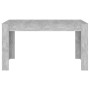 Esstisch aus betongrauem Sperrholz, 140 x 74,5 x 76 cm von vidaXL, Küchen- und Esstische - Ref: Foro24-804206, Preis: 93,99 €...