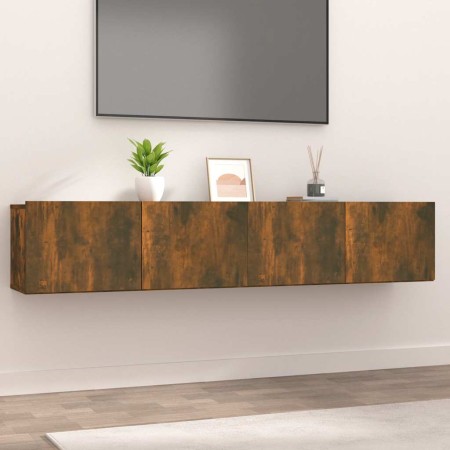Muebles de TV 2 uds madera ingeniería color roble 80x30x30 cm en Muebles TV | Comprar online en Foro24