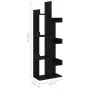 Black plywood book cabinet 48x25.5x140 cm by vidaXL, Bookcases and shelves - Ref: Foro24-808910, Price: 51,85 €, Discount: %
