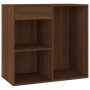 Armario de maquillaje madera color roble marrón 80x40x75 cm