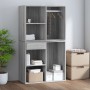 Mueble vestidor madera contrachapada gris Sonoma 80x40x65 cm