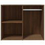 Mueble vestidor madera contrachapada marrón roble 80x40x65 cm