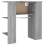 Mueble de recibidor madera ingeniería gris Sonoma 97,5x37x99 cm