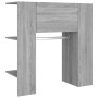 Mueble de recibidor madera ingeniería gris Sonoma 97,5x37x99 cm