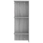 Mueble de recibidor madera ingeniería gris Sonoma 97,5x37x99 cm