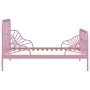 Estructura de cama extensible metal rosa 80x130/200 cm de vidaXL, Camas y somieres - Ref: Foro24-324743, Precio: 165,72 €, De...