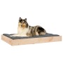 Cama para perros madera maciza de pino 91,5x64x9 cm