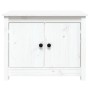 Mesa de centro de madera maciza de pino blanco 71x49x55 cm
