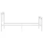 Bed frame with white metal football design 90x200 cm by vidaXL, Beds and slatted bases - Ref: Foro24-324745, Price: 85,50 €, ...