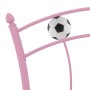 Bed frame with pink metal football design 90x200 cm by vidaXL, Beds and slatted bases - Ref: Foro24-324747, Price: 68,22 €, D...
