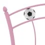 Bed frame with pink metal football design 90x200 cm by vidaXL, Beds and slatted bases - Ref: Foro24-324747, Price: 67,66 €, D...
