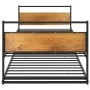 Abnehmbarer Bettrahmen aus schwarzem Metall, 90 x 200 cm von vidaXL, Betten und Lattenroste - Ref: Foro24-324748, Preis: 176,...
