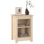 Mesita de noche madera maciza de pino 40x35x55 cm
