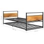 Black metal removable bed frame 90x200 cm by vidaXL, Beds and slatted bases - Ref: Foro24-324748, Price: 179,31 €, Discount: %
