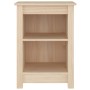 Mesitas de noche 2 uds madera maciza de pino 40x35x55 cm